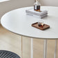 Table en pierre moderne, Table de salle à manger ronde à 3 pieds pour cuisine