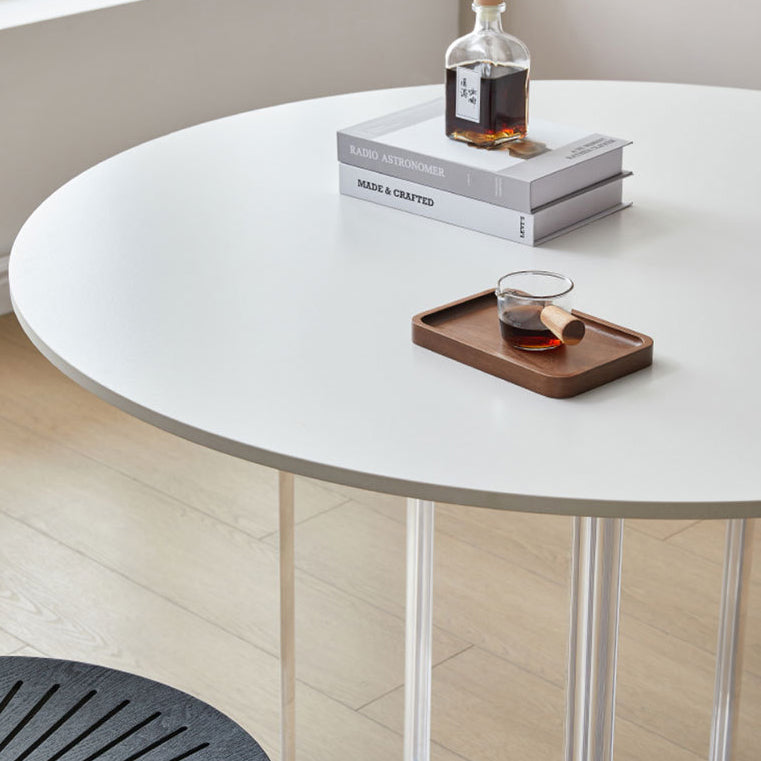 Table en pierre moderne, Table de salle à manger ronde à 3 pieds pour cuisine