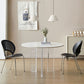 Table en pierre moderne, Table de salle à manger ronde à 3 pieds pour cuisine