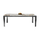 Modern Style Dining Table Sintered Stone Dining Rectangle Table with Metal Legs for Home Clearhalo 'Dining Tables & Seating' 'Dining Tables' 'dining_table' 'furn' 'furn_dining_table' 'Furniture' 'Kitchen & Dining Furniture' 6304370