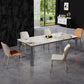 Modern Style Dining Table Sintered Stone Dining Rectangle Table with Metal Legs for Home Clearhalo 'Dining Tables & Seating' 'Dining Tables' 'dining_table' 'furn' 'furn_dining_table' 'Furniture' 'Kitchen & Dining Furniture' 6304376