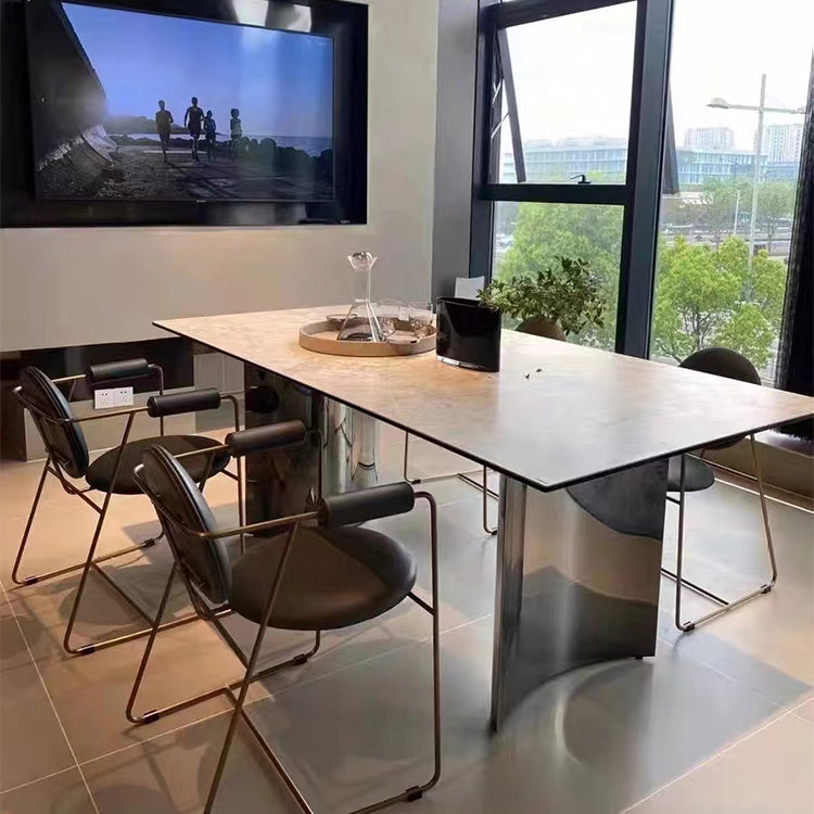 Modern  Dining Sintered Stone Table Dining Rectangle Table for Home