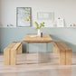 Rectangle Double Base Dining Table Modern Pine Wood Table for Living Room 55.1"L x 27.6"W x 29.5"H Without Chairs Clearhalo 'Dining Tables & Seating' 'Dining Tables' 'dining_table' 'furn' 'furn_dining_table' 'Furniture' 'Kitchen & Dining Furniture' 6304469