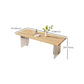 Rectangle Double Base Dining Table Modern Pine Wood Table for Living Room Clearhalo 'Dining Tables & Seating' 'Dining Tables' 'dining_table' 'furn' 'furn_dining_table' 'Furniture' 'Kitchen & Dining Furniture' 6304484