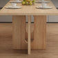 Rectangle Double Base Dining Table Modern Pine Wood Table for Kitchen Clearhalo 'Dining Tables & Seating' 'Dining Tables' 'dining_table' 'furn' 'furn_dining_table' 'Furniture' 'Kitchen & Dining Furniture' 6304522