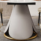 Modern Style Dining Round Table Dining Stone Table for Kitchen Clearhalo 'Dining Tables & Seating' 'Dining Tables' 'dining_table' 'furn' 'furn_dining_table' 'Furniture' 'Kitchen & Dining Furniture' 6304552
