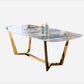 Glam Style Dining Sintered Stone Table Dining Rectangle Table for Kitchen Gray Without Chairs Clearhalo 'Dining Tables & Seating' 'Dining Tables' 'dining_table' 'furn' 'furn_dining_table' 'Furniture' 'Kitchen & Dining Furniture' 6304638