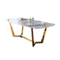 Glam Style Dining Sintered Stone Table Dining Rectangle Table for Kitchen Clearhalo 'Dining Tables & Seating' 'Dining Tables' 'dining_table' 'furn' 'furn_dining_table' 'Furniture' 'Kitchen & Dining Furniture' 6304641