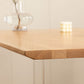 Mesa de comedor rectangular con pedestal doble, mesa de madera moderna para cocina