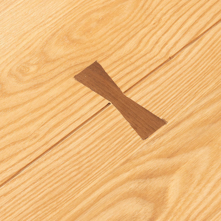 Mesa de comedor rectangular con pedestal doble, mesa de madera moderna para cocina
