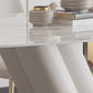 Modern Style Dining Rectangle Table Dining Stone Table for Kitchen Clearhalo 'Dining Tables & Seating' 'Dining Tables' 'dining_table' 'furn' 'furn_dining_table' 'Furniture' 'Kitchen & Dining Furniture' 6304674