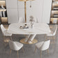 Modern Style Dining Rectangle Table Dining Stone Table for Kitchen Clearhalo 'Dining Tables & Seating' 'Dining Tables' 'dining_table' 'furn' 'furn_dining_table' 'Furniture' 'Kitchen & Dining Furniture' 6304683