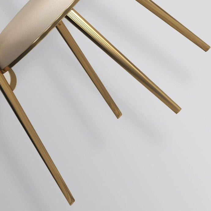 Glam Upholstered Dining Chairs Faux Leather Kitchen Dining Chair Clearhalo 'Dining Chairs' 'Dining Tables & Seating' 'dining_chair' 'furn' 'furn_dining_chair' 'Furniture' 'Kitchen & Dining Furniture' 6304720