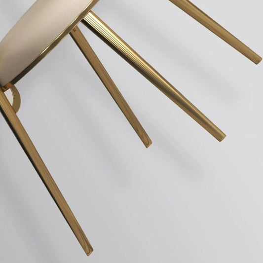 Glam Upholstered Dining Chairs Faux Leather Kitchen Dining Chair Clearhalo 'Dining Chairs' 'Dining Tables & Seating' 'dining_chair' 'furn' 'furn_dining_chair' 'Furniture' 'Kitchen & Dining Furniture' 6304720