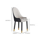 Glam Solid Wood Legs Chair Parsons Upholstered Chair for Dining Room