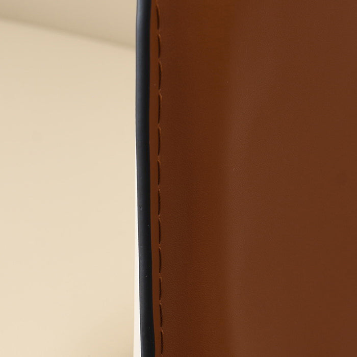 Upholstered Arm Chair Indoor Modern Faux Leather Dining Arm Chair with Metal Frame Clearhalo 'Dining Chairs' 'Dining Tables & Seating' 'dining_chair' 'furn' 'furn_dining_chair' 'Furniture' 'Kitchen & Dining Furniture' 6304759