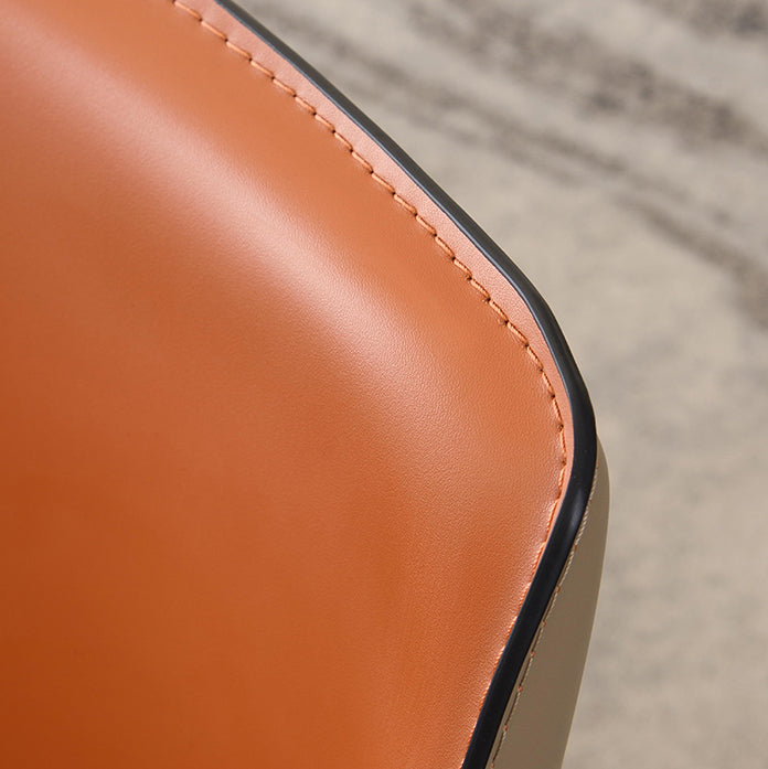 Upholstered Arm Chair Indoor Modern Faux Leather Dining Arm Chair with Metal Frame Clearhalo 'Dining Chairs' 'Dining Tables & Seating' 'dining_chair' 'furn' 'furn_dining_chair' 'Furniture' 'Kitchen & Dining Furniture' 6304764