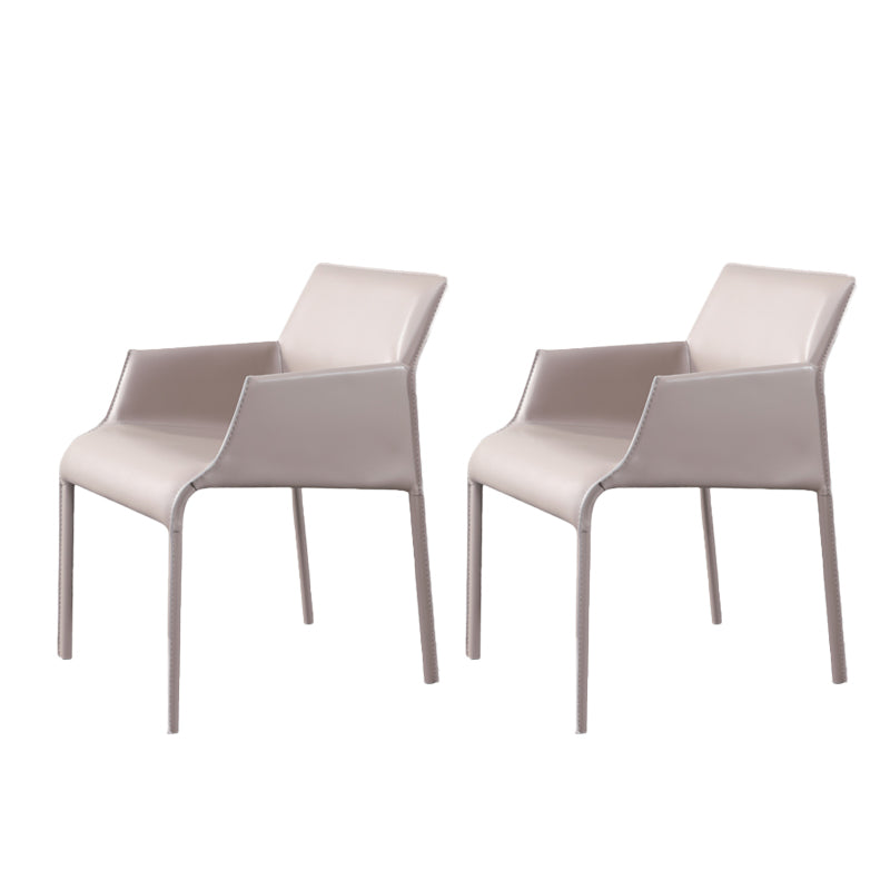 Moderne binnengestoffeerde tankstoel Faux lederen eetkamerstoel voor eetkamer