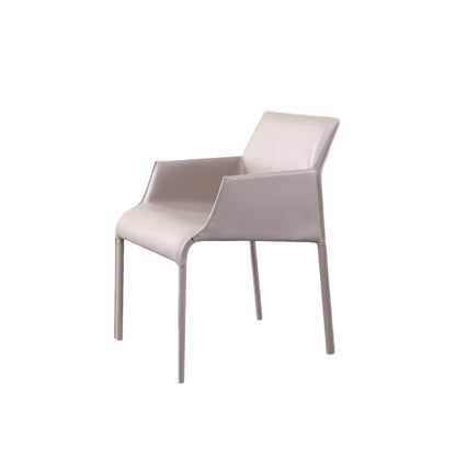 Moderne binnengestoffeerde tankstoel Faux lederen eetkamerstoel voor eetkamer