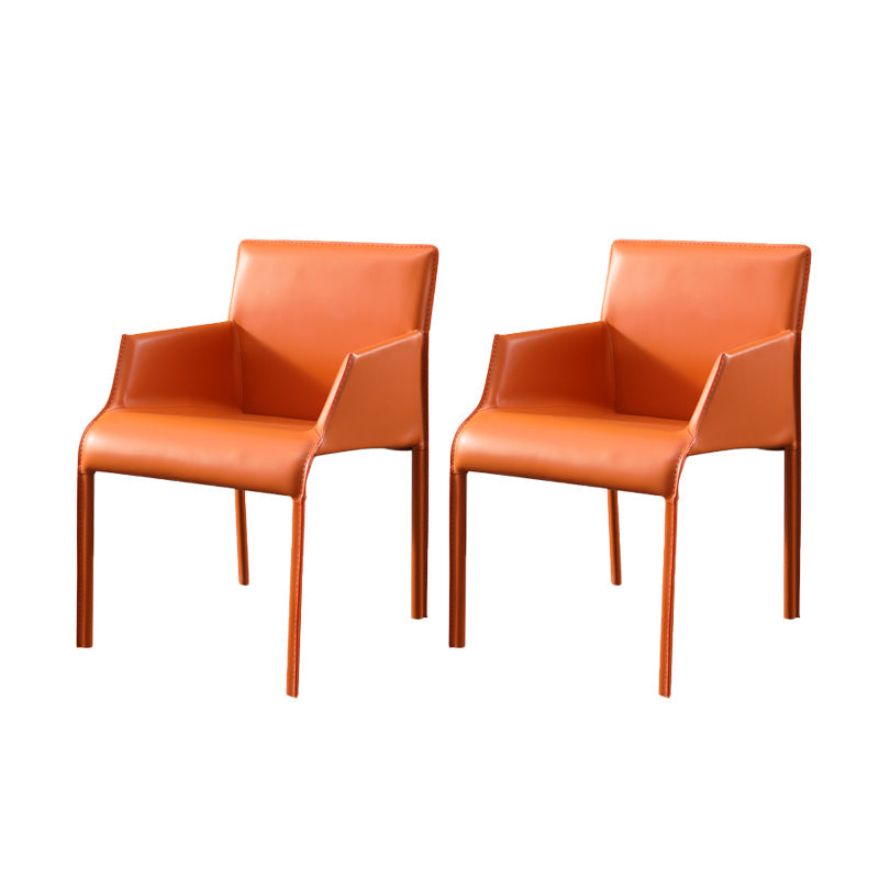 Moderne binnengestoffeerde tankstoel Faux lederen eetkamerstoel voor eetkamer