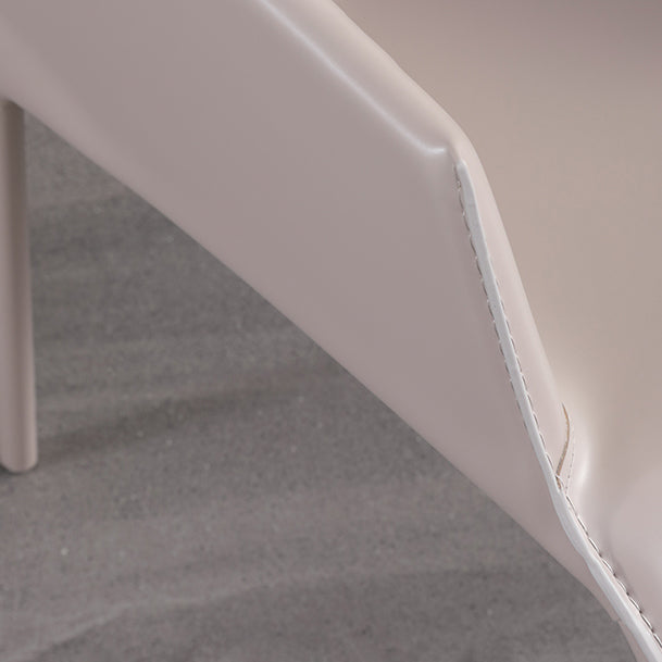 Moderne binnengestoffeerde tankstoel Faux lederen eetkamerstoel voor eetkamer