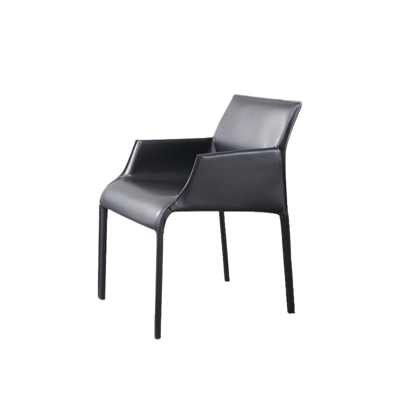 Moderne binnengestoffeerde tankstoel Faux lederen eetkamerstoel voor eetkamer