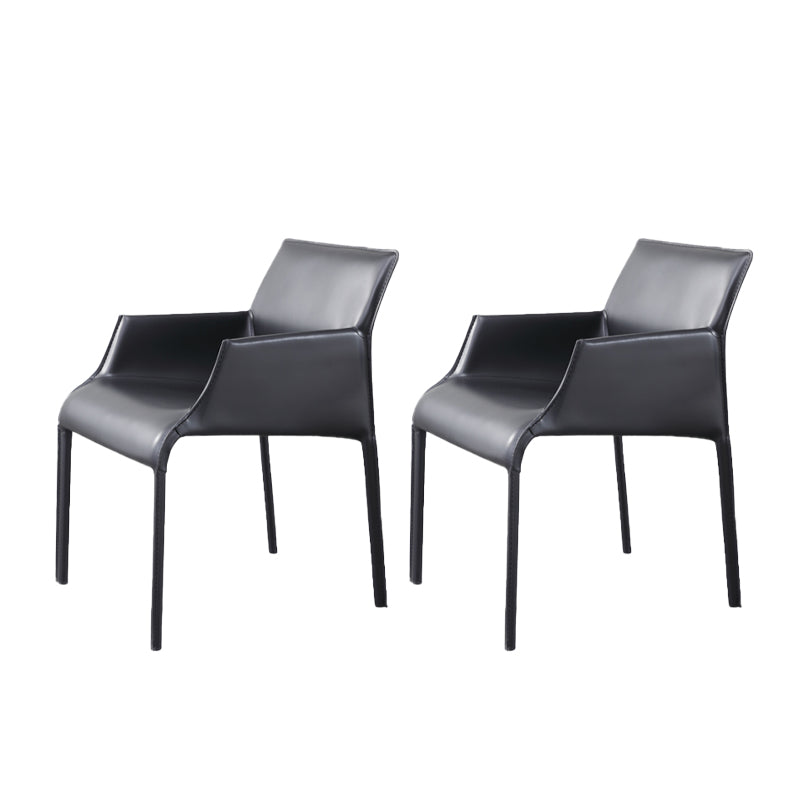 Moderne binnengestoffeerde tankstoel Faux lederen eetkamerstoel voor eetkamer