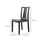 Contemporary Kitchen Dining Side Chair Wood Slat Back Side Chair in Black Clearhalo 'Dining Chairs' 'Dining Tables & Seating' 'dining_chair' 'furn' 'furn_dining_chair' 'Furniture' 'Kitchen & Dining Furniture' 6304841