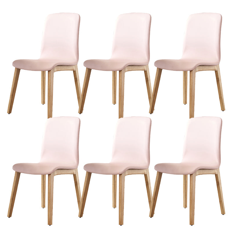 Chaise de salle à manger en cuir PU intérieur