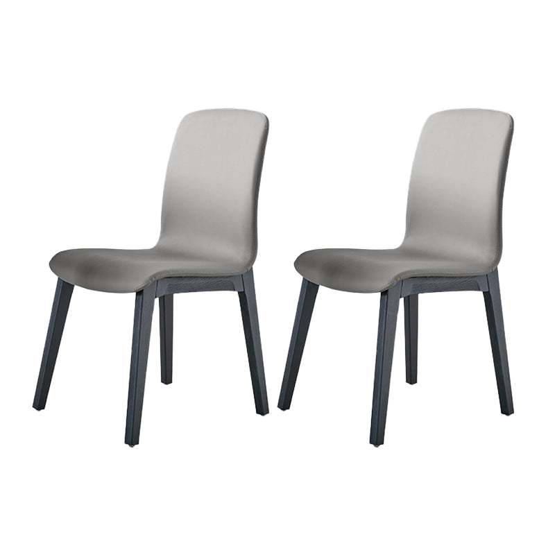 Chaise de salle à manger en cuir PU intérieur