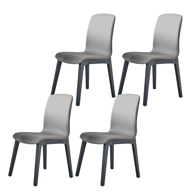 Chaise de salle à manger en cuir PU intérieur