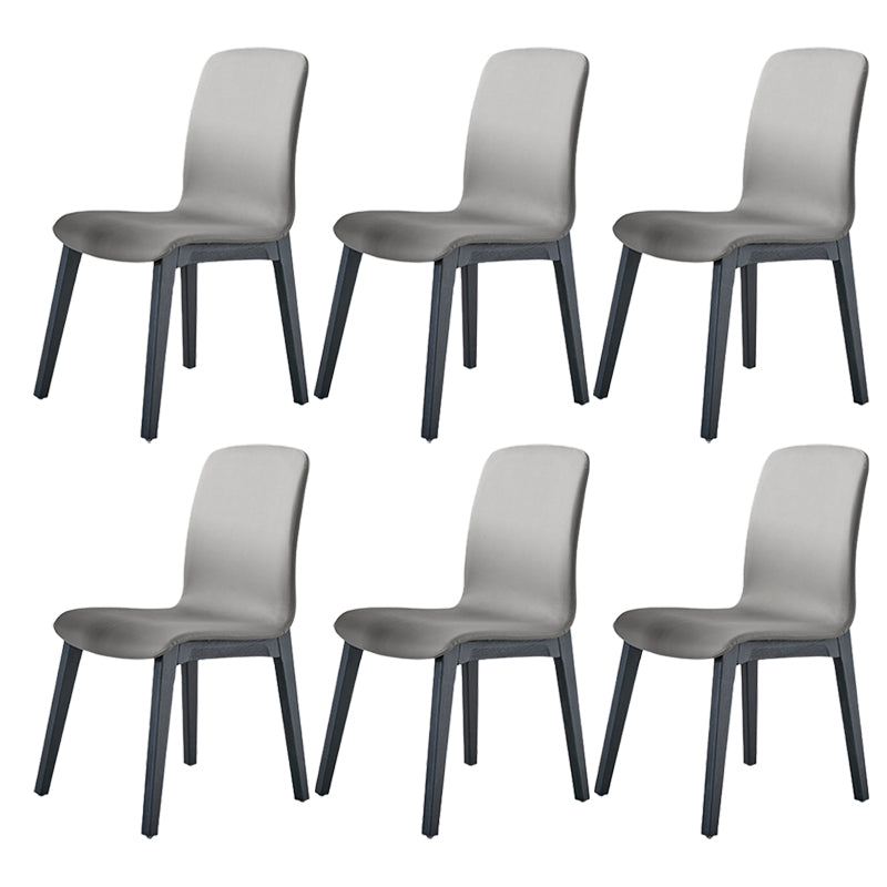 Chaise de salle à manger en cuir PU intérieur