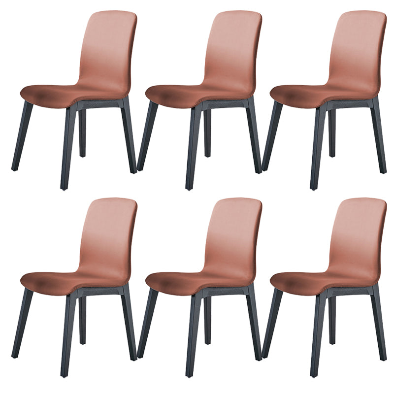 Chaise de salle à manger en cuir PU intérieur