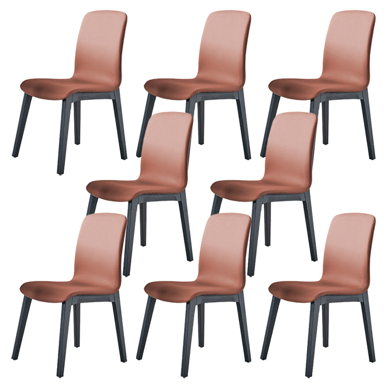 Chaise de salle à manger en cuir PU intérieur