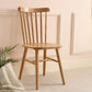 Contemporary Slat Back Stacking Chair Solid Wood Side Chair for Home
