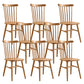Contemporary Slat Back Stacking Chair Solid Wood Side Chair for Home