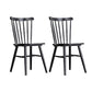 Contemporary Slat Back Stacking Chair Solid Wood Side Chair for Home