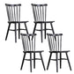 Contemporary Slat Back Stacking Chair Solid Wood Side Chair for Home