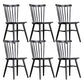 Contemporary Slat Back Stacking Chair Solid Wood Side Chair for Home