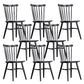Contemporary Slat Back Stacking Chair Solid Wood Side Chair for Home