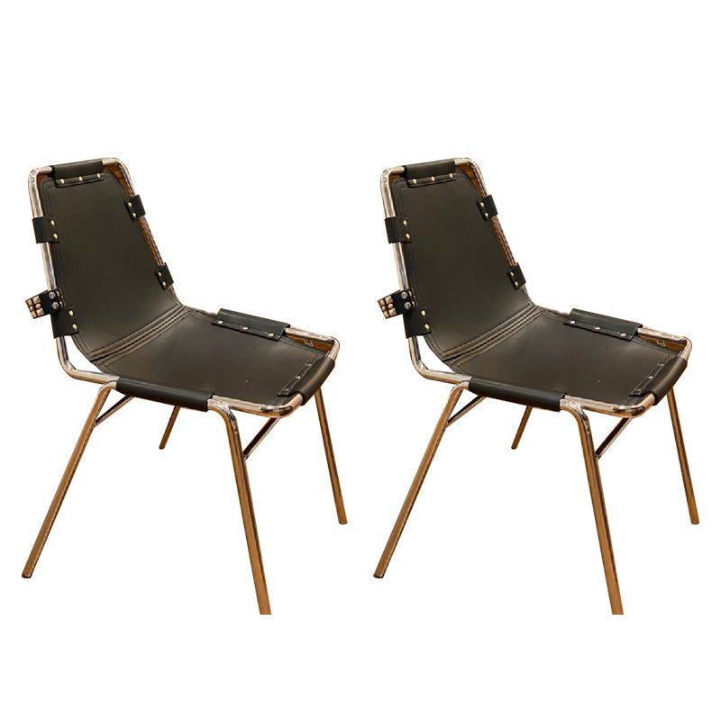 現代のキッチンダイニングチェアフェイクレザーサイドチェア銀の脚