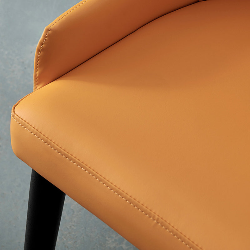 Sillas de comedor de cocina glamorosa sillas laterales tapizadas con patas de madera