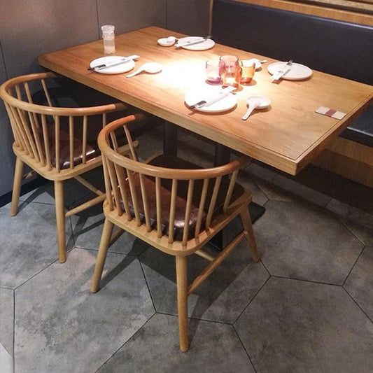 ウッドサイドダイニングアームチェアコンテンポラリーウィンザーバックサイドチェア