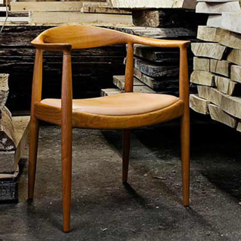 Houten zijkant eetstoelen eigentijdse open achterkant dineren zijstoelen