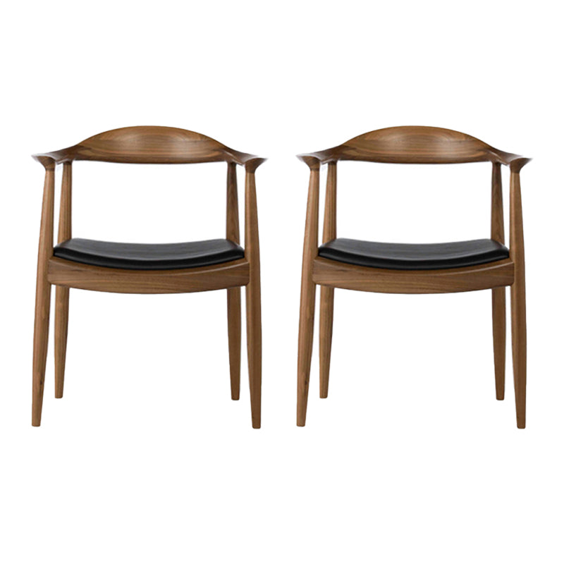 Houten zijkant eetstoelen eigentijdse open achterkant dineren zijstoelen