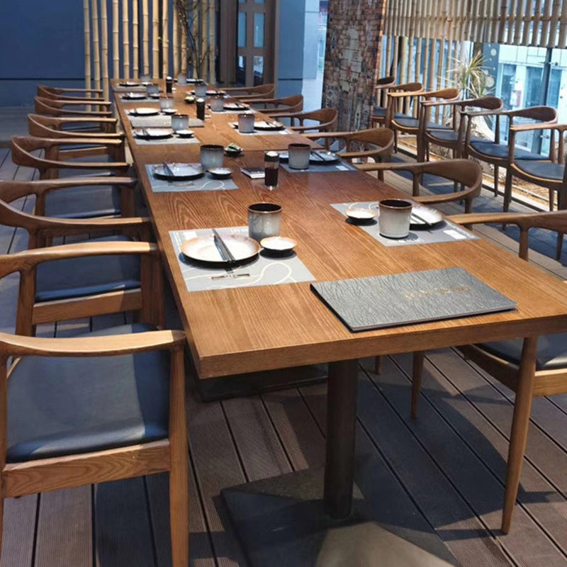 Houten zijkant eetstoelen eigentijdse open achterkant dineren zijstoelen