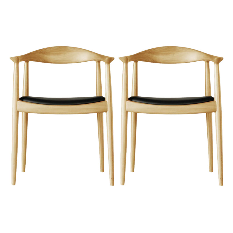 Houten zijkant eetstoelen eigentijdse open achterkant dineren zijstoelen