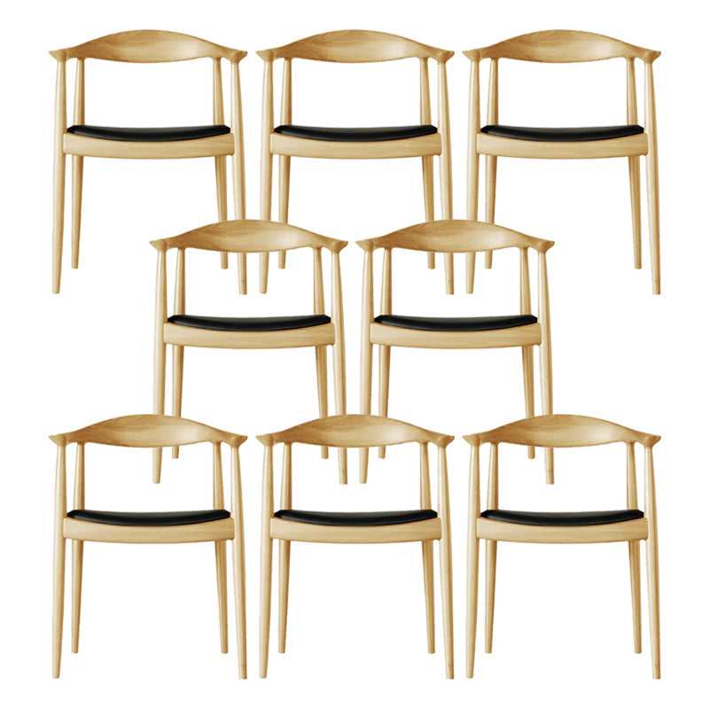 Houten zijkant eetstoelen eigentijdse open achterkant dineren zijstoelen