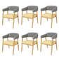 Metal Kitchen Dining Armchairs Open Back Dining Side Chairs for Indoor 6 Piece Set Clearhalo 'Dining Chairs' 'Dining Tables & Seating' 'dining_chair' 'furn' 'furn_dining_chair' 'Furniture' 'Kitchen & Dining Furniture' 6305262