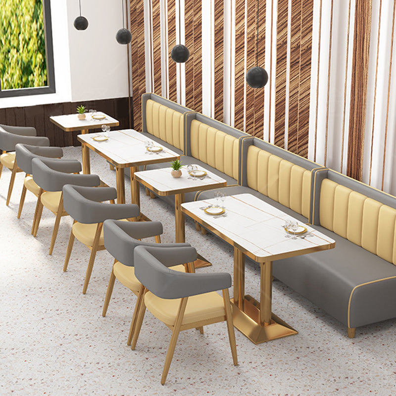 Metal Kitchen Dining Armchairs Open Back Dining Side Chairs for Indoor Clearhalo 'Dining Chairs' 'Dining Tables & Seating' 'dining_chair' 'furn' 'furn_dining_chair' 'Furniture' 'Kitchen & Dining Furniture' 6305263